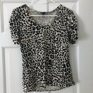 Leopard baby doll top